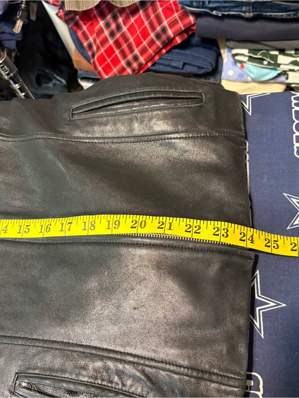 GUESS Classic Black Leather Jacket - Women's Zip Front Coat - Picture 6 of 9